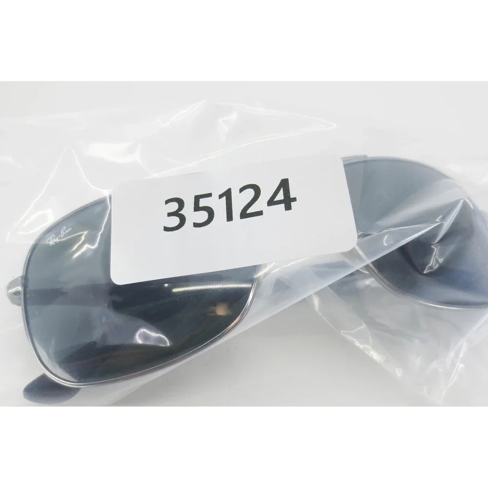 Ray-Ban RB 3515 004/71 Gunmetal Square Aviator Sunglasses 61mm Dark Green Lenses